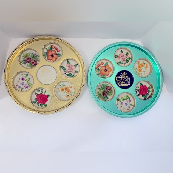 Metal Serving Trays Souvenir State Trays North Dakota & Montana - Picture 13 of 16